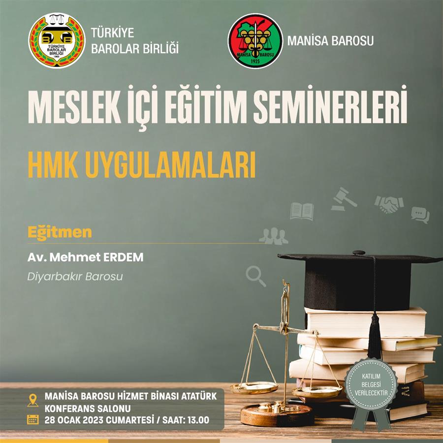 28 OCAK MESLEK İÇİ EĞİTİM SEMİNERİ